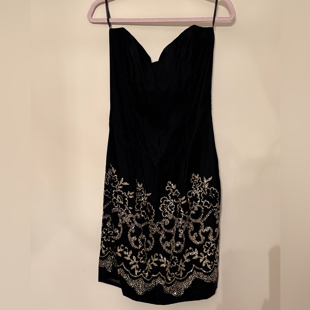 Scott McClintock Vintage Black Velvet Dress